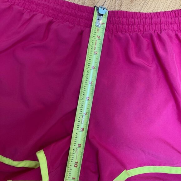 Adidas Pink, white and neon yellow running shorts Size S - Picture 7 of 8